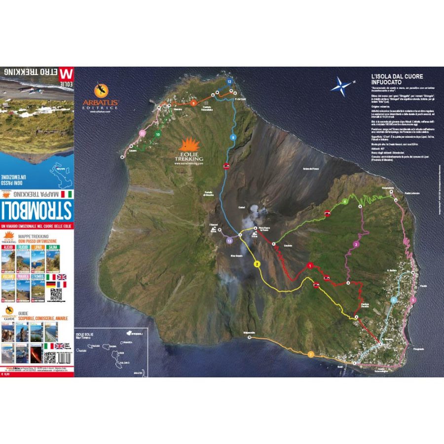 Mappa Trekking Stromboli - FRONTE